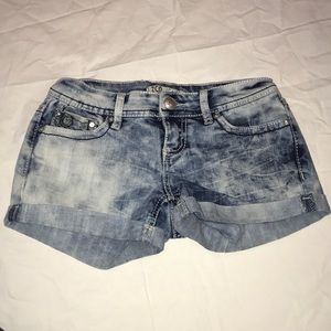 Dark & Light Denim Jean Shorts